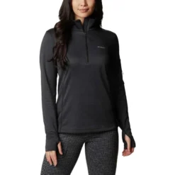 Sudadera De Mujer Con Media Cremallera Columbia Park View Grid Fleece -Equipo Al Aire Libre 1959703 010