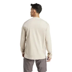 Camiseta De Manga Larga Adidas Terrex Xploric Logo -Equipo Al Aire Libre adidas ik9108 5 apparel on model back view white