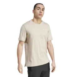 Camiseta Adidas Terrex Xploric Logo 8 Camiseta Adidas Terrex Xploric Logo -Equipo Al Aire Libre adidas ik9111 6 apparel on model walking view white