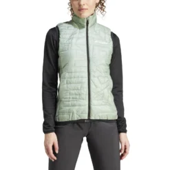 Chaleco Para Mujer Adidas Terrex Xperior Varilite PrimaLoft -Equipo Al Aire Libre adidas ip1449 4 apparel on model front view white