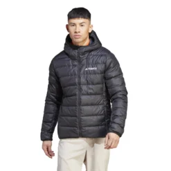 Plumífero Ligera Con Capucha Adidas Terrex Multi -Equipo Al Aire Libre adidas ip6038 3 apparel on model standard view white bv