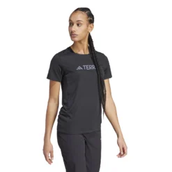 Camiseta Mujer Adidas Terrex Multi Endurance Tech -Equipo Al Aire Libre adidas iy9420 6 apparel on model walking view white