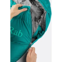 Saco De Dormir Con Abertura Izquierda Mujer Rab Alpine 400 [Tamaño Regular (RZ)] -Equipo Al Aire Libre rab qsd 28 atl 4